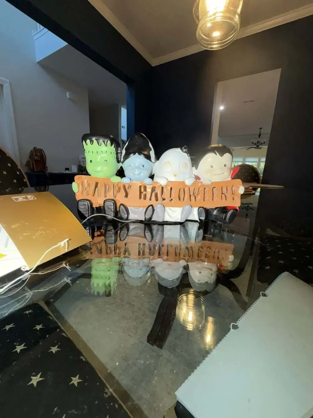 Happy Halloween Light-Up Baby Monster Figurines